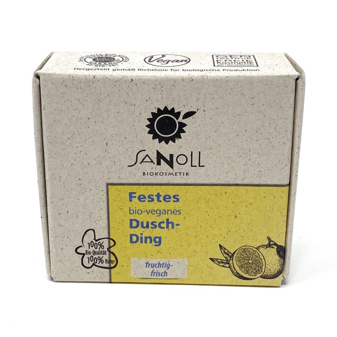 Festes bio-veganes Dusch-Ding